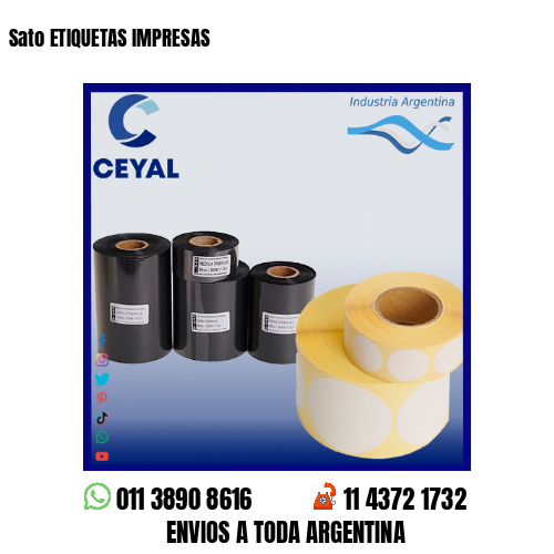 Sato ETIQUETAS IMPRESAS