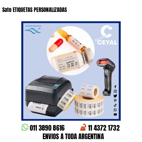 Sato ETIQUETAS PERSONALIZADAS