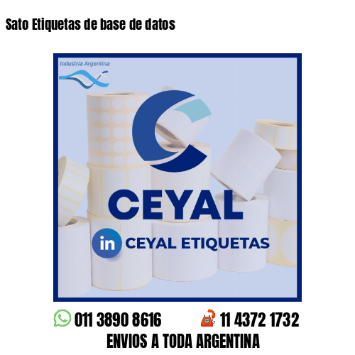 Sato Etiquetas de base de datos
