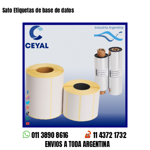 Sato Etiquetas de base de datos