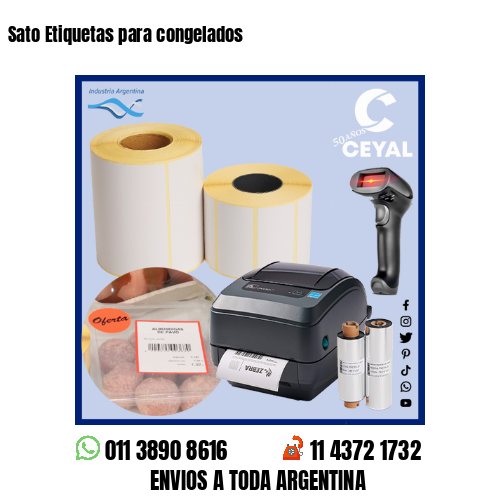 Sato Etiquetas para congelados