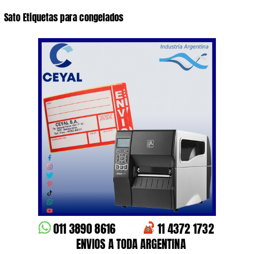 Sato Etiquetas para congelados
