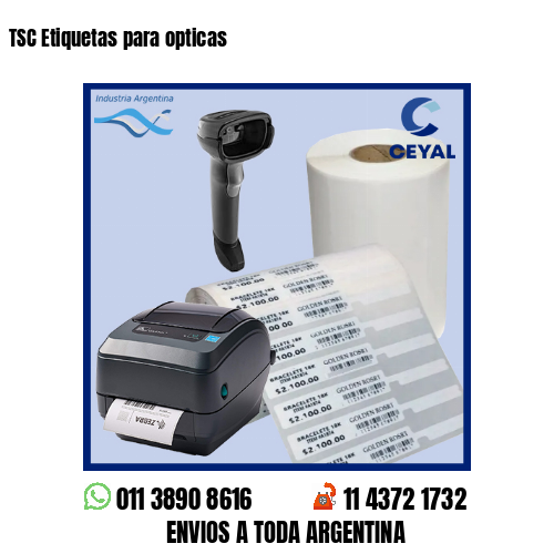TSC Etiquetas para opticas