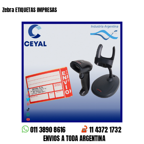 Zebra ETIQUETAS IMPRESAS