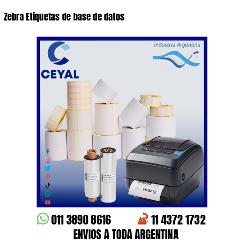 Zebra Etiquetas de base de datos