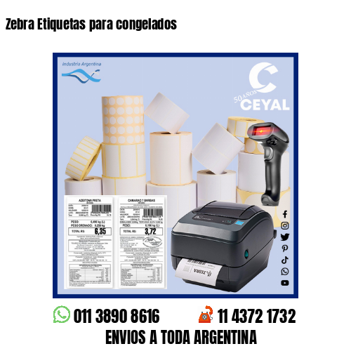 Zebra Etiquetas para congelados