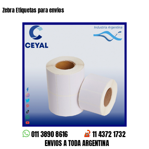 Zebra Etiquetas para envios
