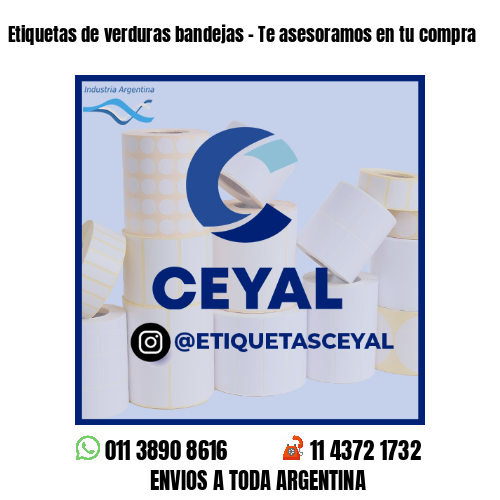 Etiquetas de verduras bandejas - Te asesoramos en tu compra