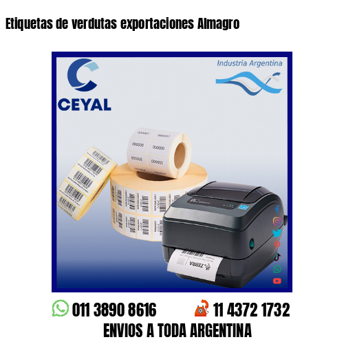 Etiquetas de verdutas exportaciones Almagro