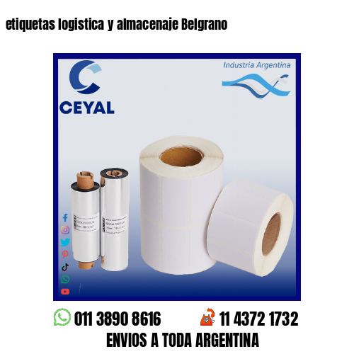 etiquetas logistica y almacenaje Belgrano