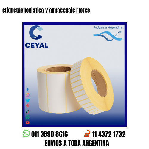 etiquetas logistica y almacenaje Flores