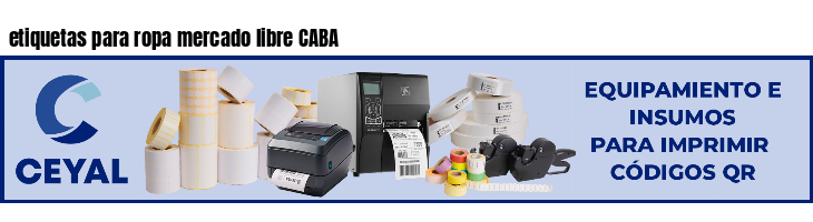 etiquetas para ropa mercado libre CABA