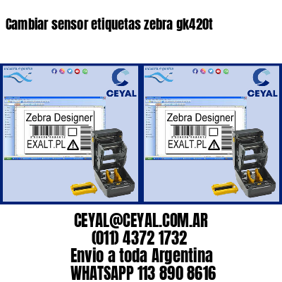 Cambiar sensor etiquetas zebra gk420t