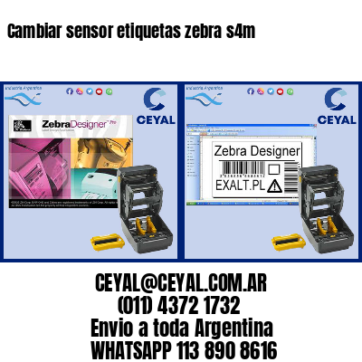 Cambiar sensor etiquetas zebra s4m