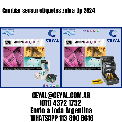 Cambiar sensor etiquetas zebra tlp 2824