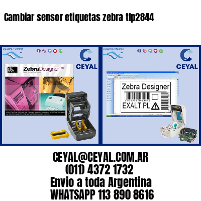 Cambiar sensor etiquetas zebra tlp2844