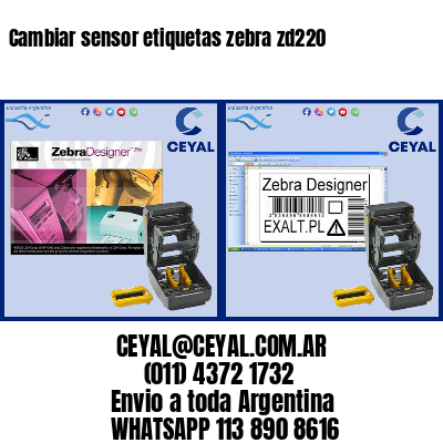Cambiar sensor etiquetas zebra zd220