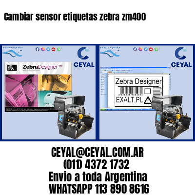 Cambiar sensor etiquetas zebra zm400