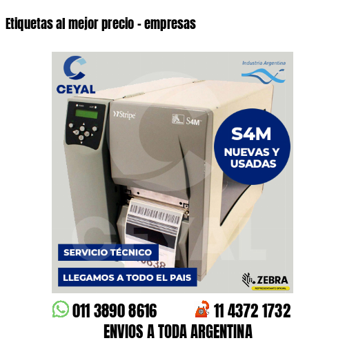 Etiquetas al mejor precio – empresas