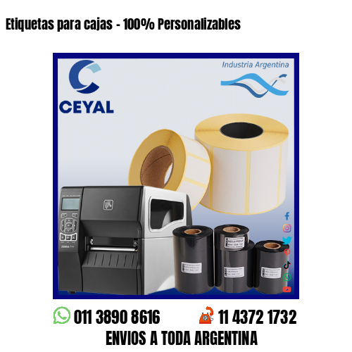 Etiquetas para cajas – 100% Personalizables