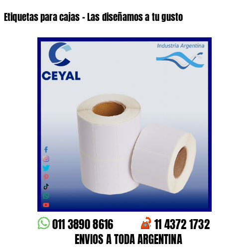 Etiquetas para cajas – Las diseñamos a tu gusto