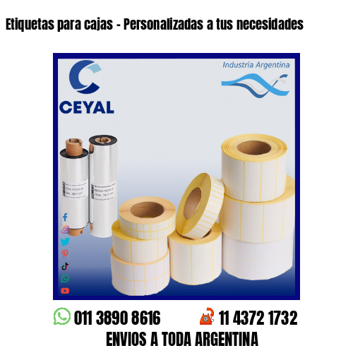 Etiquetas para cajas – Personalizadas a tus necesidades