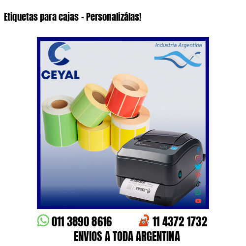 Etiquetas para cajas – Personalizálas!
