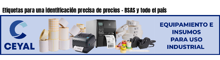 Etiquetas para una identificación precisa de precios - BSAS y todo el país