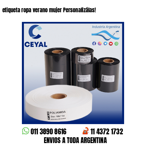 etiqueta ropa verano mujer Personalizálas!