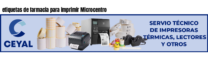 etiquetas de farmacia para imprimir Microcentro