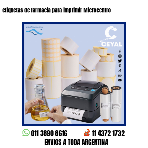 etiquetas de farmacia para imprimir Microcentro