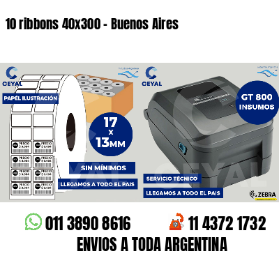 10 ribbons 40x300 - Buenos Aires