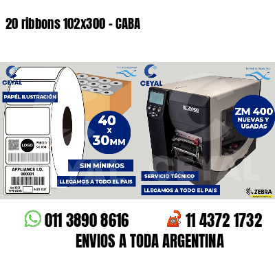 20 ribbons 102x300 - CABA