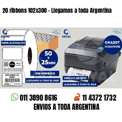 20 ribbons 102x300 - Llegamos a toda Argentina