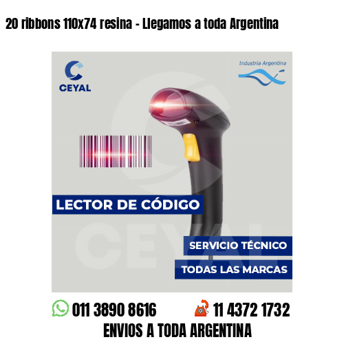 20 ribbons 110x74 resina - Llegamos a toda Argentina