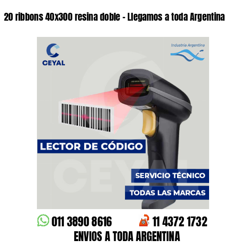 20 ribbons 40x300 resina doble - Llegamos a toda Argentina