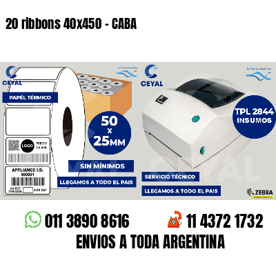 20 ribbons 40x450 - CABA