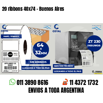 20 ribbons 40x74 - Buenos Aires