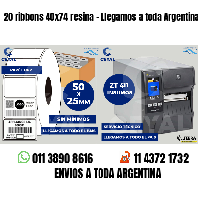 20 ribbons 40x74 resina - Llegamos a toda Argentina