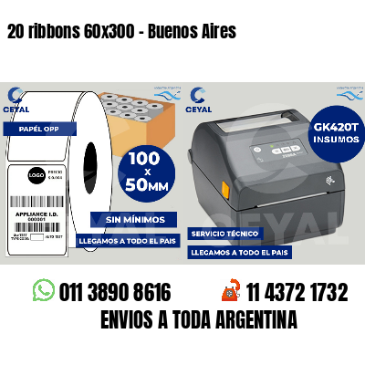 20 ribbons 60x300 - Buenos Aires