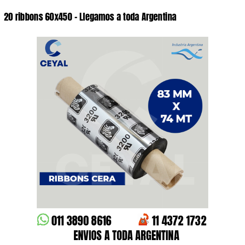 20 ribbons 60×450 – Llegamos a toda Argentina