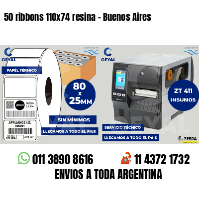 50 ribbons 110x74 resina - Buenos Aires