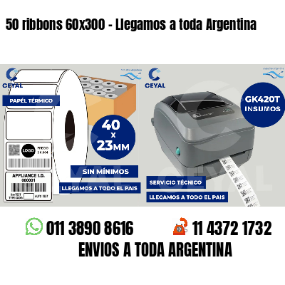 50 ribbons 60x300 - Llegamos a toda Argentina