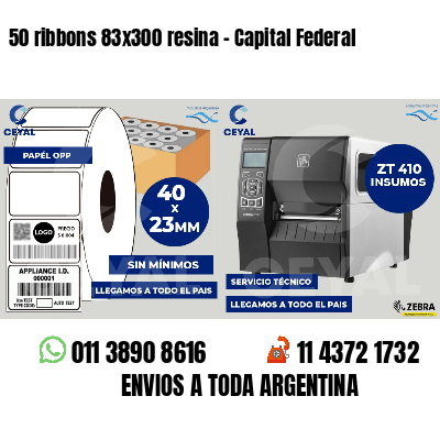 50 ribbons 83x300 resina - Capital Federal
