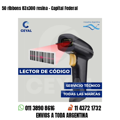 50 ribbons 83x300 resina - Capital Federal