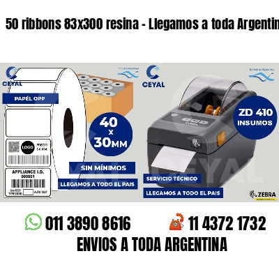 50 ribbons 83x300 resina - Llegamos a toda Argentina