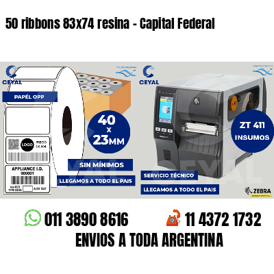 50 ribbons 83x74 resina - Capital Federal