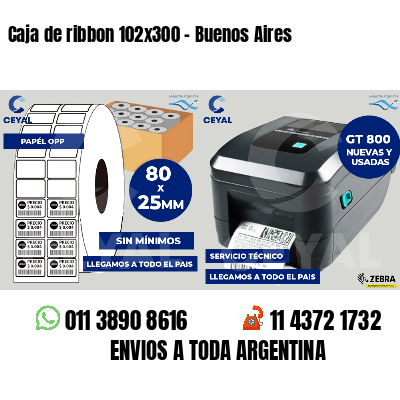 Caja de ribbon 102x300 - Buenos Aires