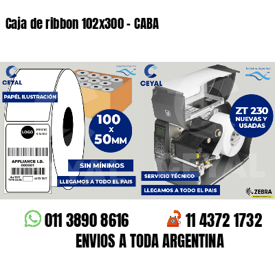 Caja de ribbon 102x300 - CABA