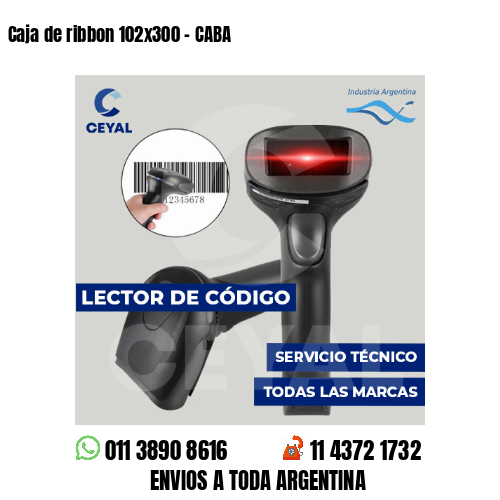 Caja de ribbon 102x300 - CABA